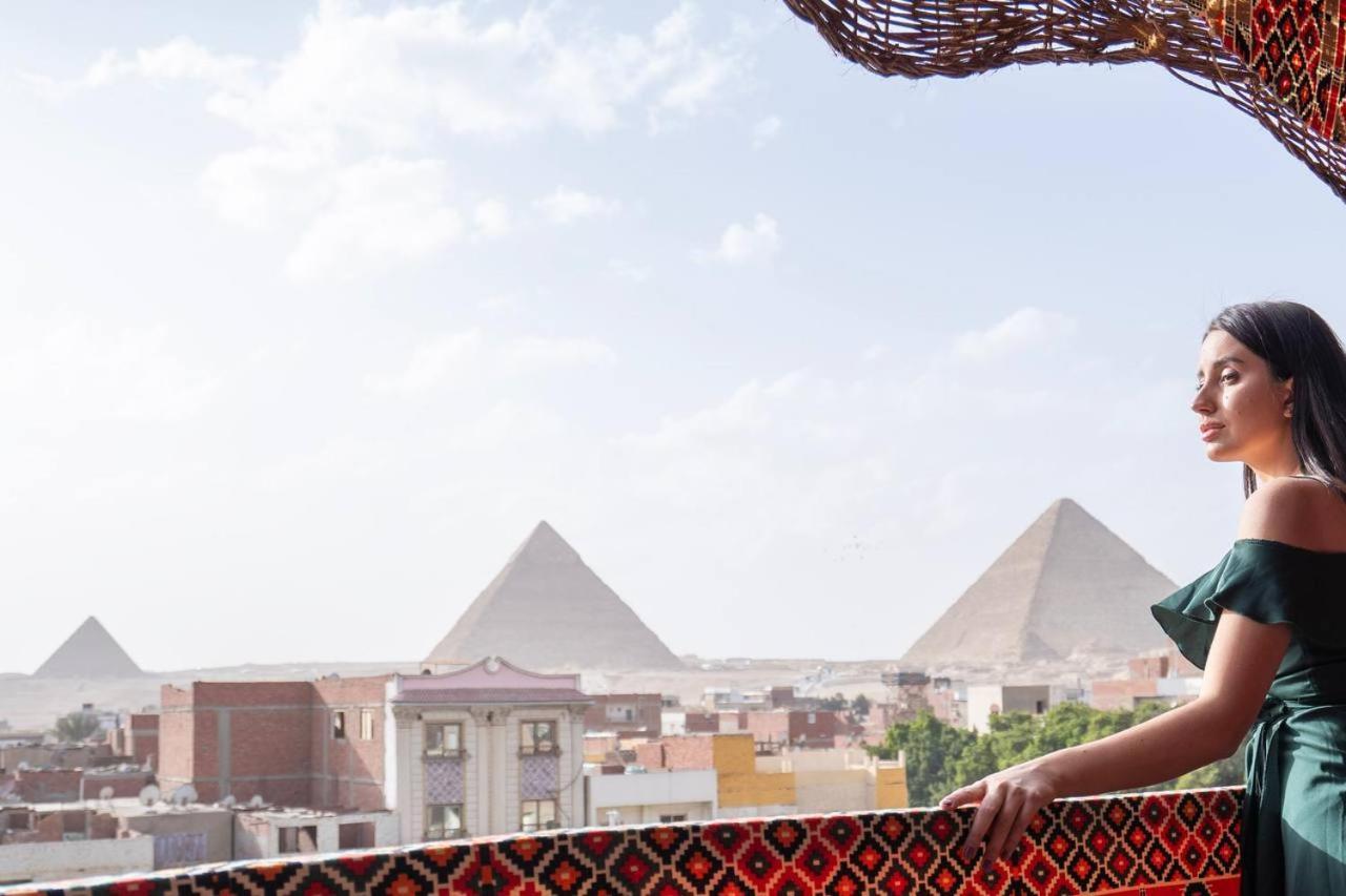 Majestic View Pyramids Inn Kafrat al Jabal Bagian luar foto